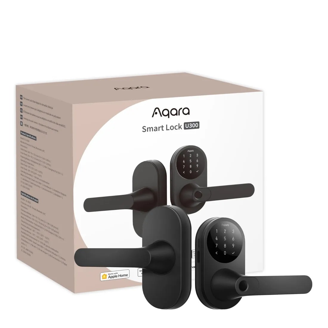Aqara U300 Apple HomeKit Smart Lock 智能門鎖 (Matter support)【香港行貨】