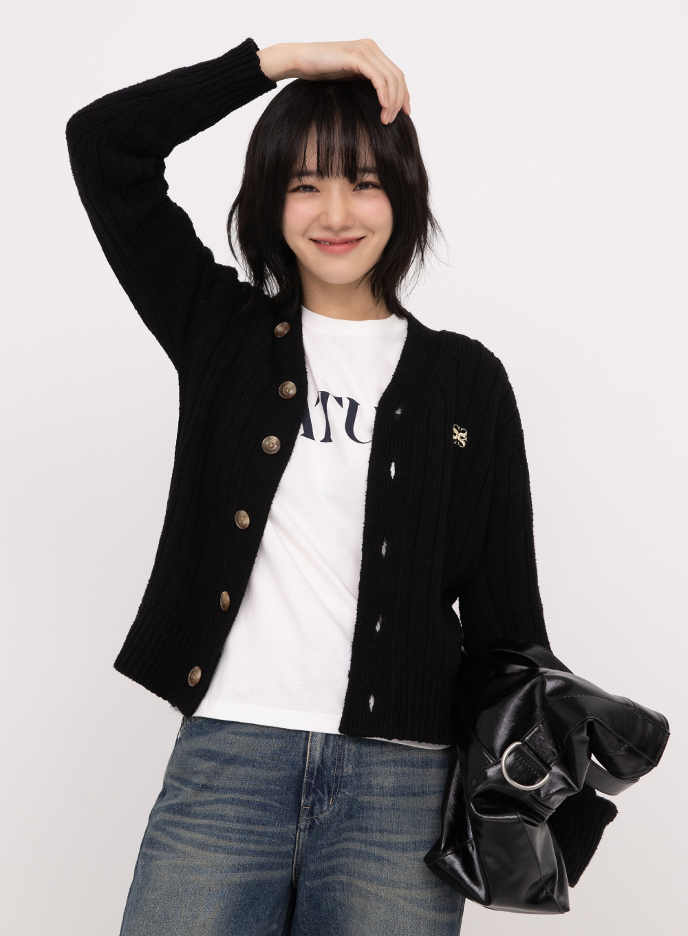 <韓國代購> SATUR FARO OVER SIZE BOUCLE CARDIGAN