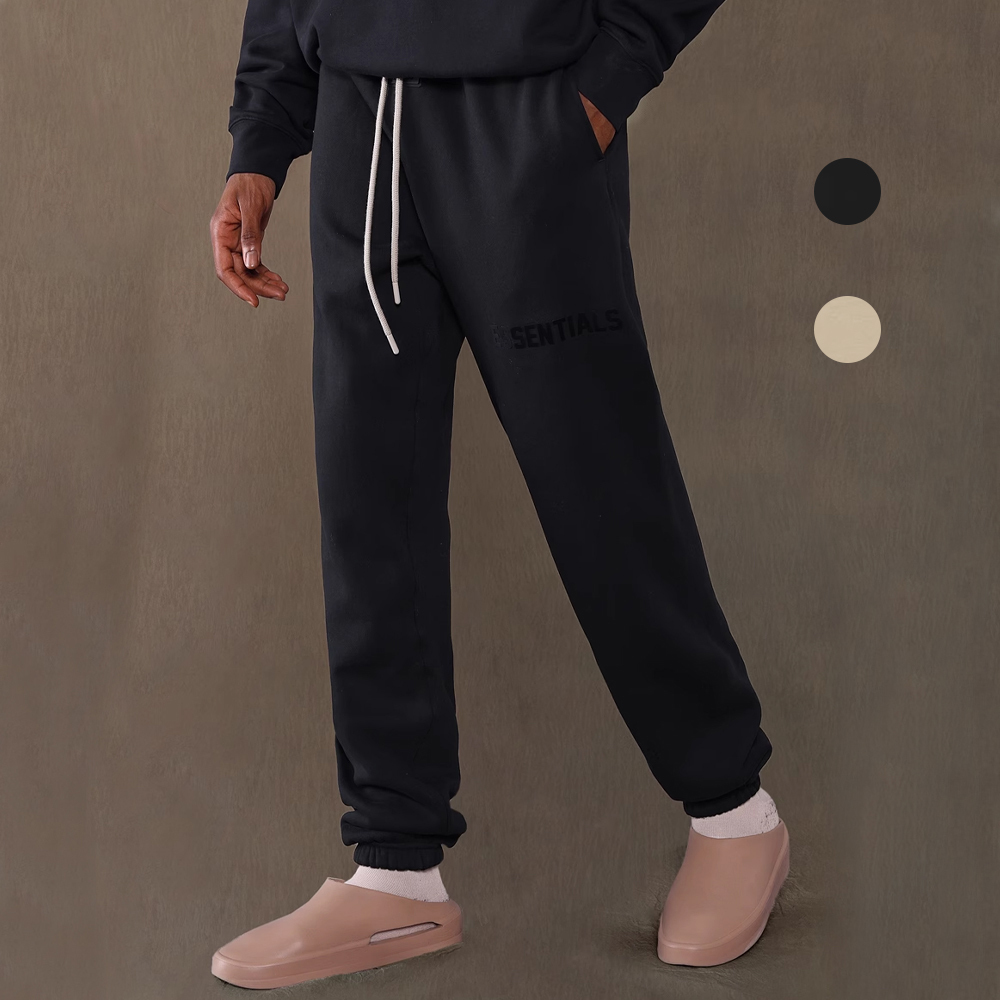 Essentials FOG 果凍標 經典logo 高腰 寬鬆 麻繩 抽繩 鬆緊 束口褲 棉褲 ESS1977202