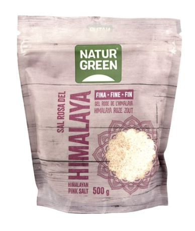 NATURGREEN - 無添加防腐喜馬拉雅粉紅幼鹽 (500g) (55719)新舊包裝隨機發放