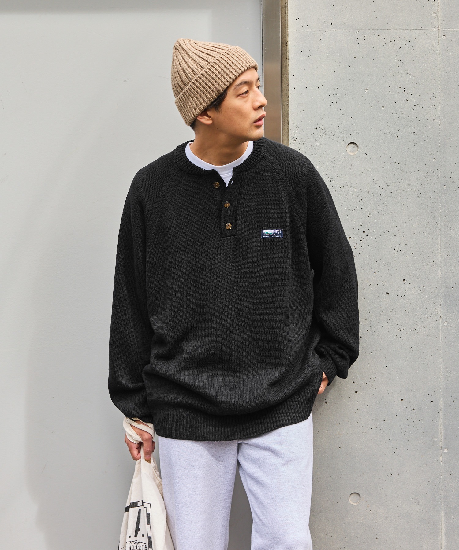 🇯🇵 The craft crew products 亨利領針織衫 TCCP kn635