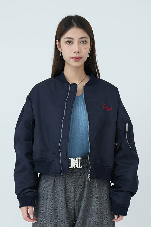 校園風繡章機師外套 (現貨款式）