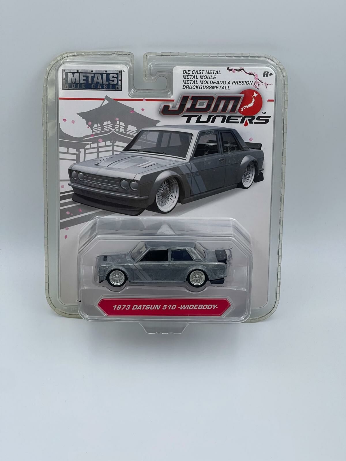JADA 1973 DATSUN 510 WIDE BODY SILVER