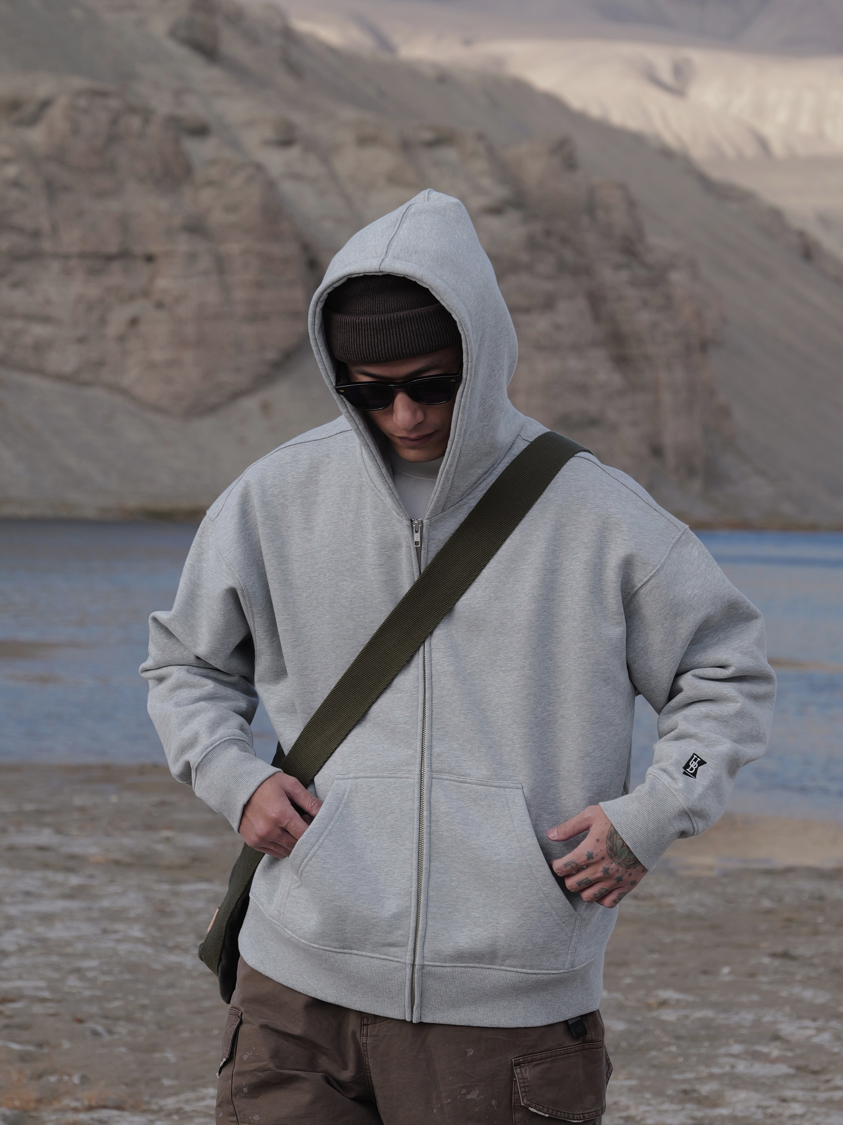 Unbent 24A/W fleece zipper hoodie 厚磅連帽抓絨外套