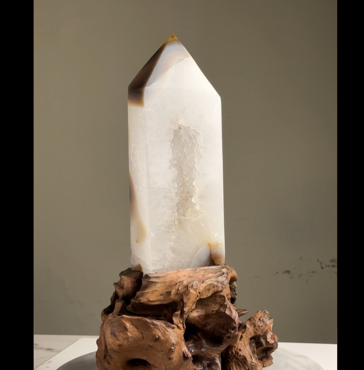 【希少品】文房具　清時代瑪瑙蓮の葉水盂 天然瑪瑙；共箱、共布 BL4-99 楽天市場】【ポイント最大47倍☆楽天大感謝祭】 【限定品】数珠 宗派用