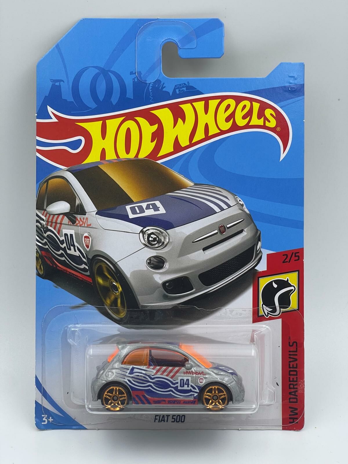 HOT WHEELS FIAT 500 SILVER