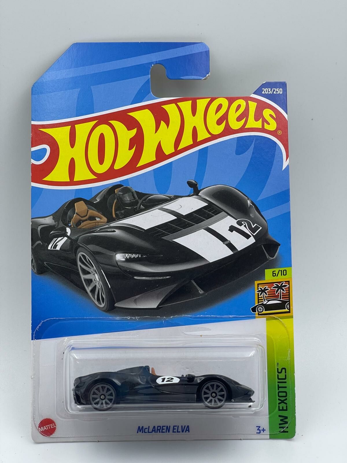 HOT WHEELS MCLAREN ELVA BLACK