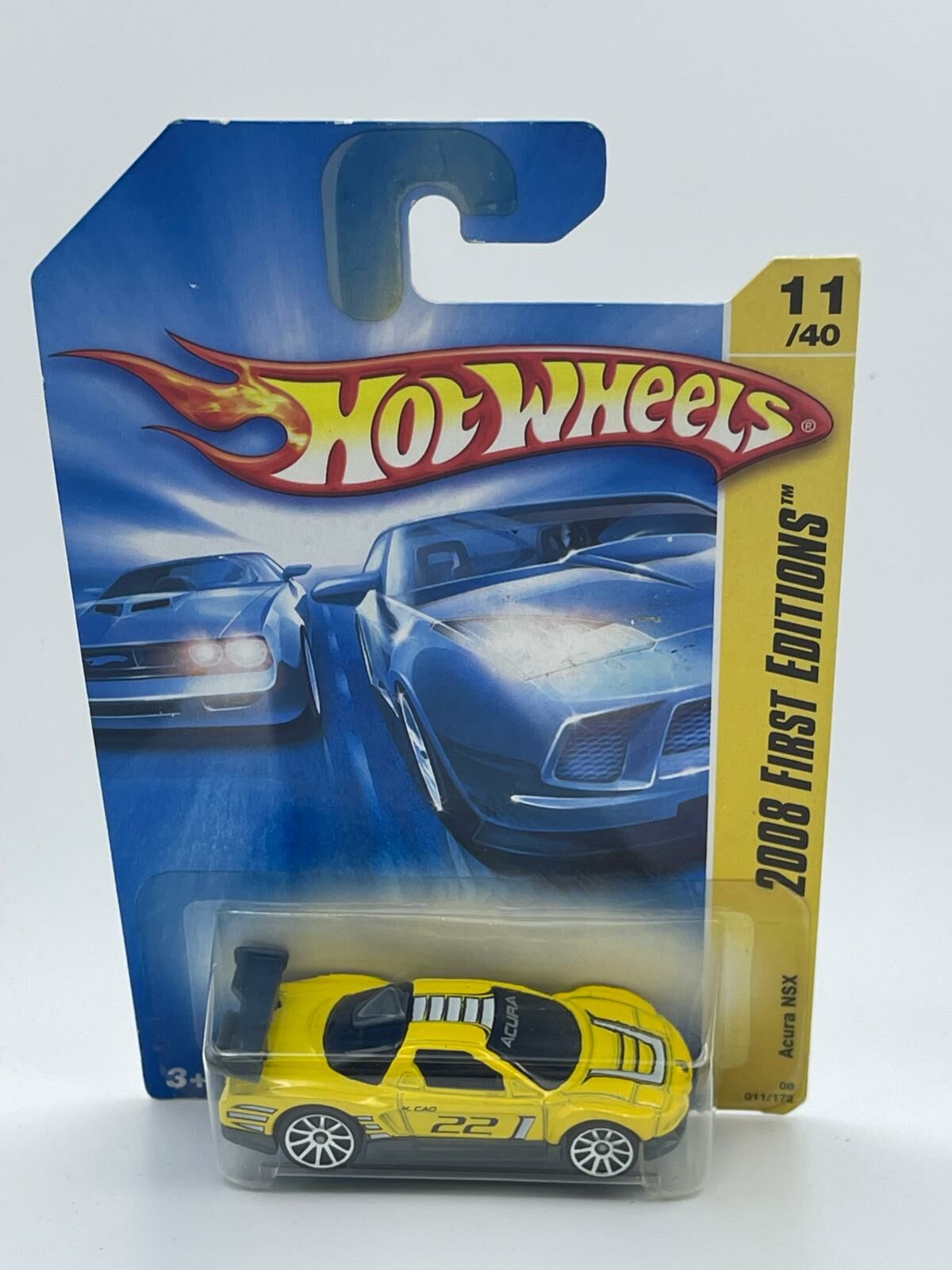 HOT WHEELS ACURA NSX YELLOW #22
