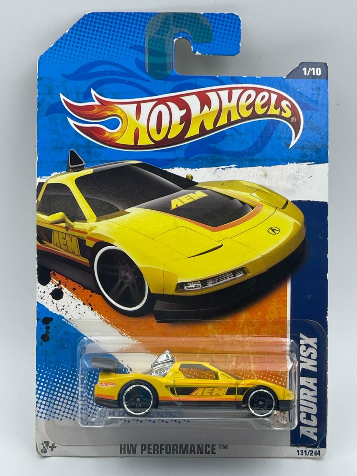 HOT WHEELS ACURA NSX YELLOW