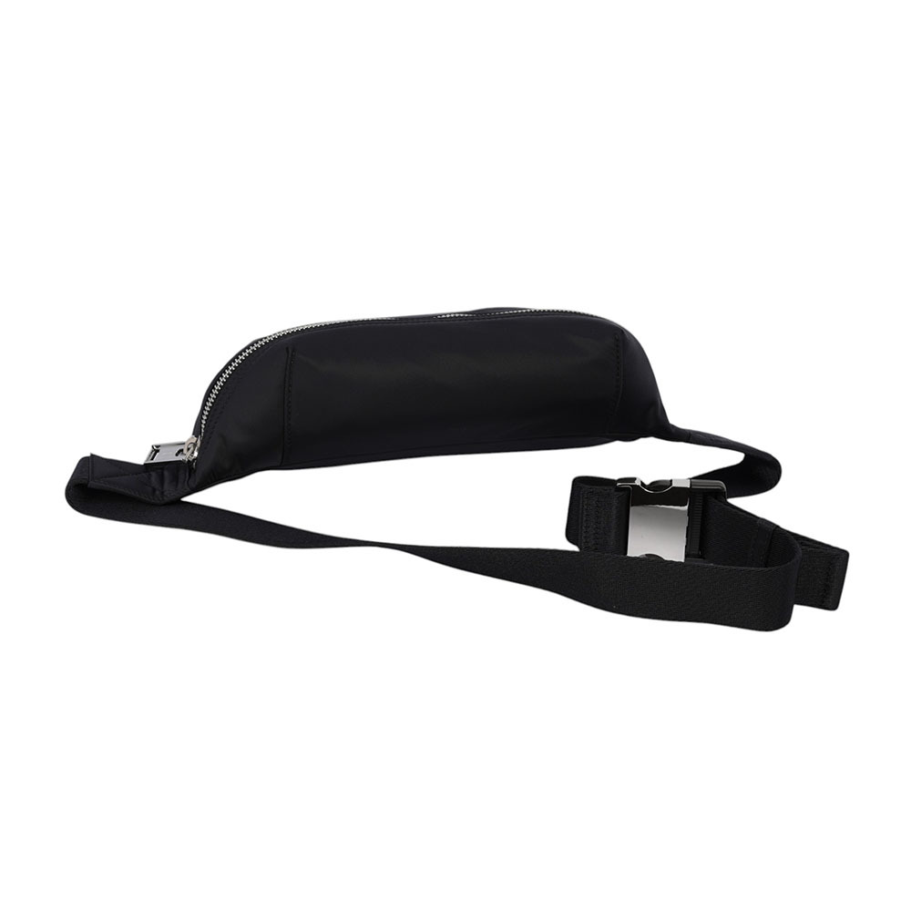 【BURBERRY】Talbot 白色方形標誌尼龍帆布腰包/胸口包(黑色) 80905671