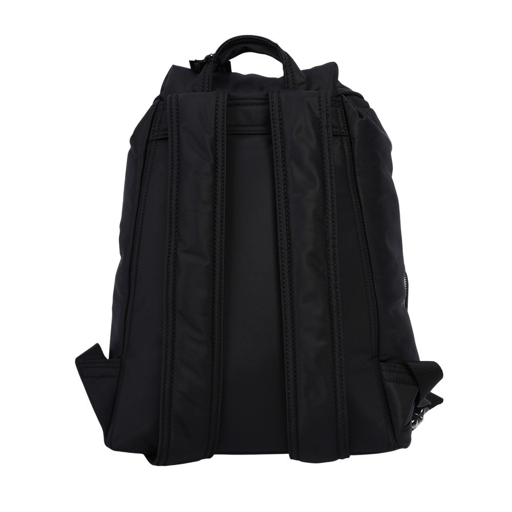 【BURBERRY】Rucksack 白色方形標誌小型軍旅後背包(黑色)80939601