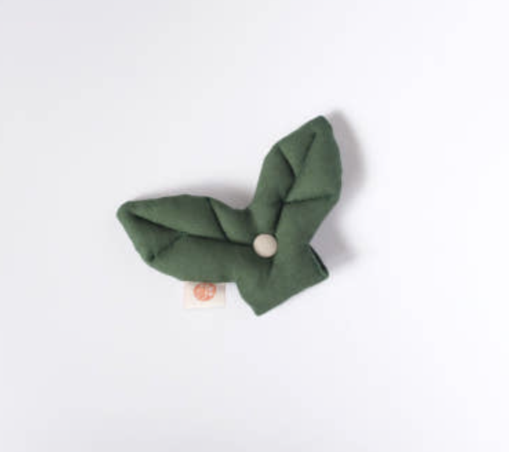 HIKOINU - 韓國胸背裝飾 - 深綠雙葉