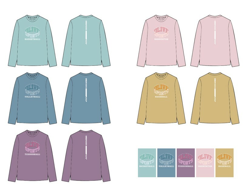 昇華排汗長T (共5色)(預購款)