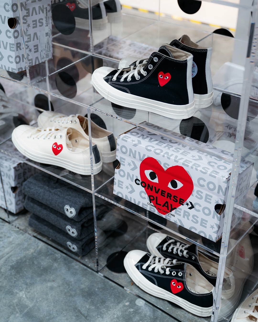 2024年新款 COMME des GARÇONS X CONVERSE 1970  CDG PLAY 川久保玲 小愛心 一心 黑 米白 高筒 低筒 A08804C  A08805C / 現貨