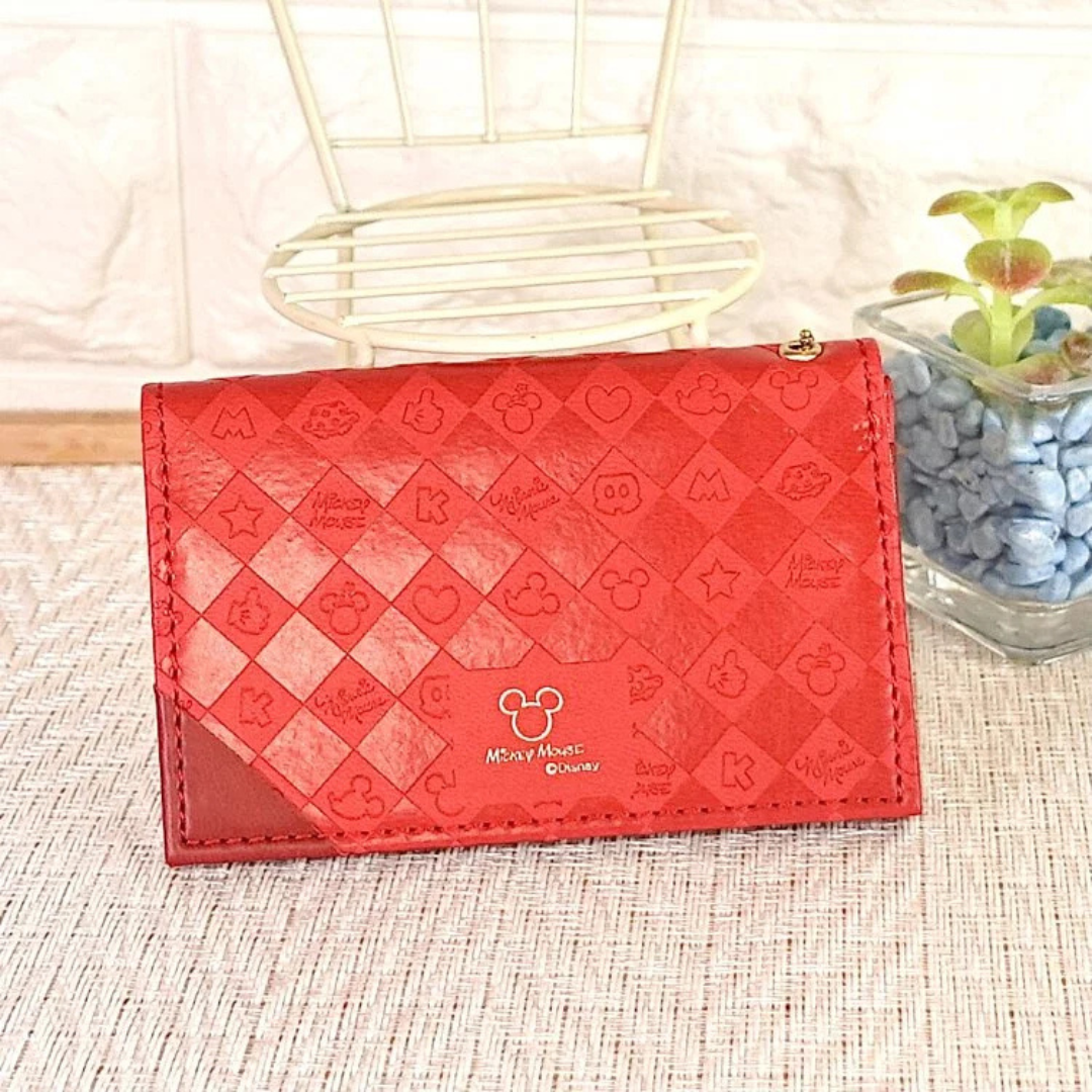 1600010-2 迪士尼米奇老鼠名片套紅色