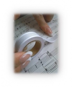 【音樂小物】五線譜紙膠帶 - 20mm