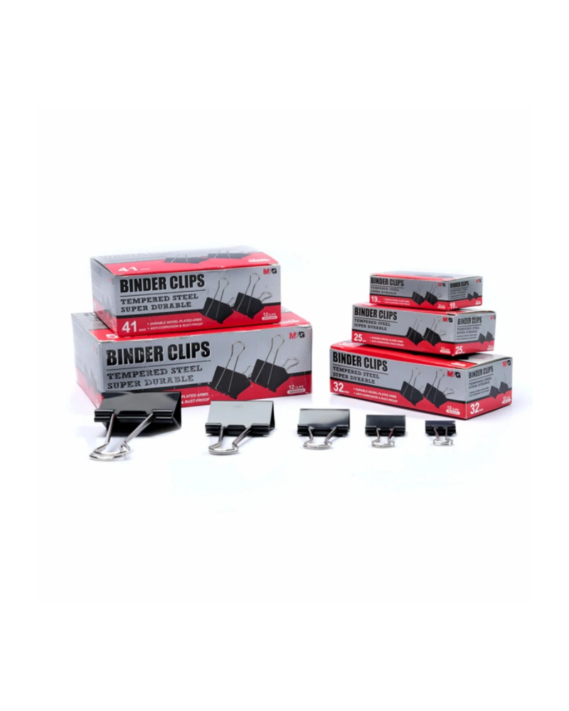 M&G  晨光文具 Eplus 長尾夾盒裝 黑色 (新舊包裝隨機出)