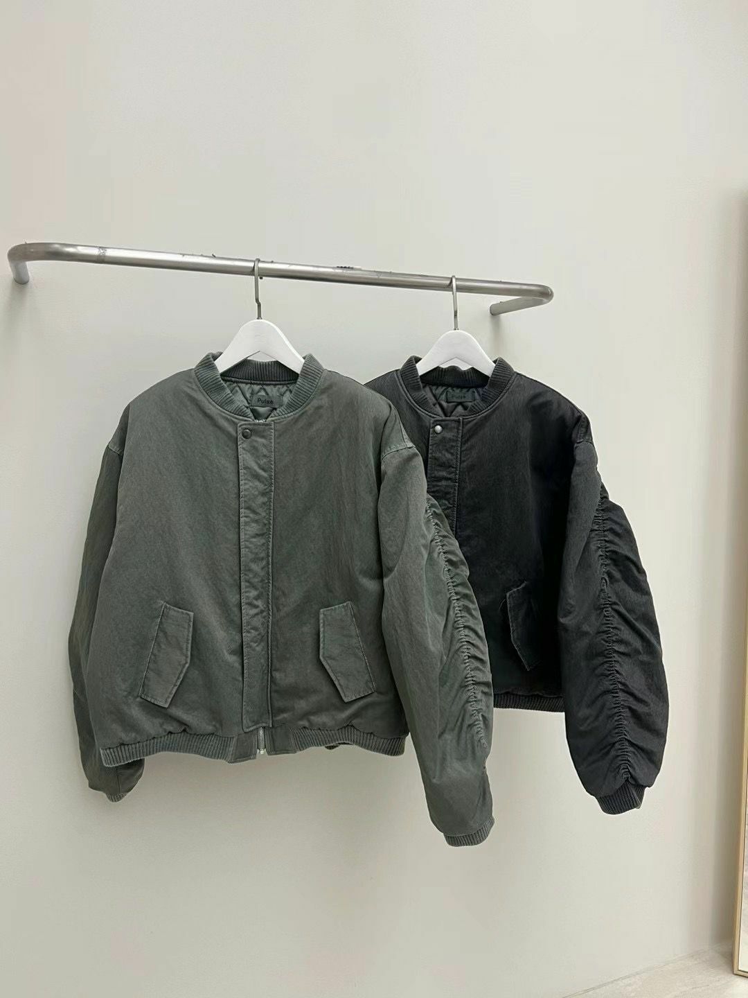 淨色拉鍊外套(薄夾棉) PULSE-113JK