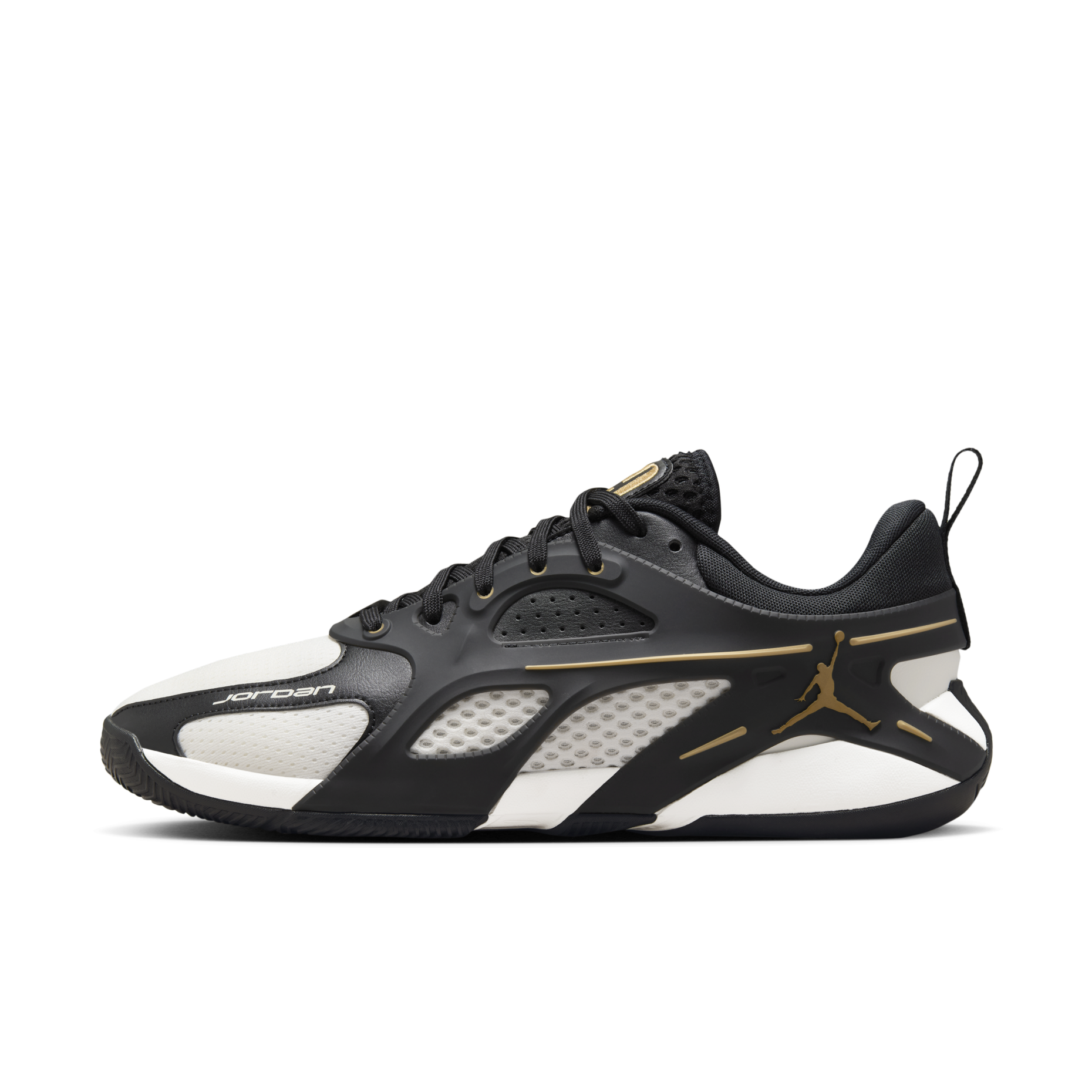 男鞋 NIKE JORDAN HEIR PF "Classic" 黑米金 可抽換中底 輕量 透氣 籃球鞋【FQ3859-007】
