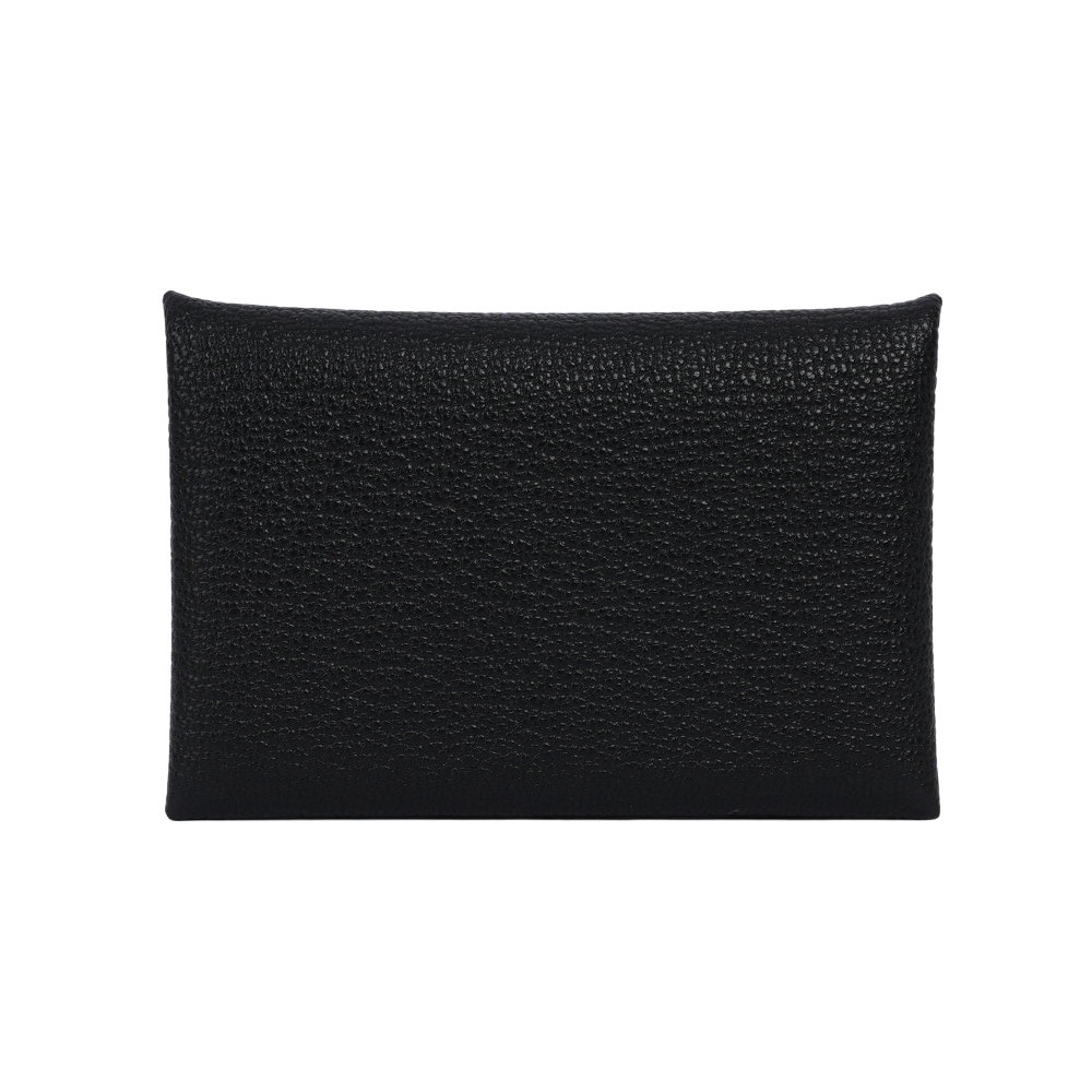 【HERMES】Calvi 山羊皮釦式名片/卡片夾(黑色)H044166CK 89