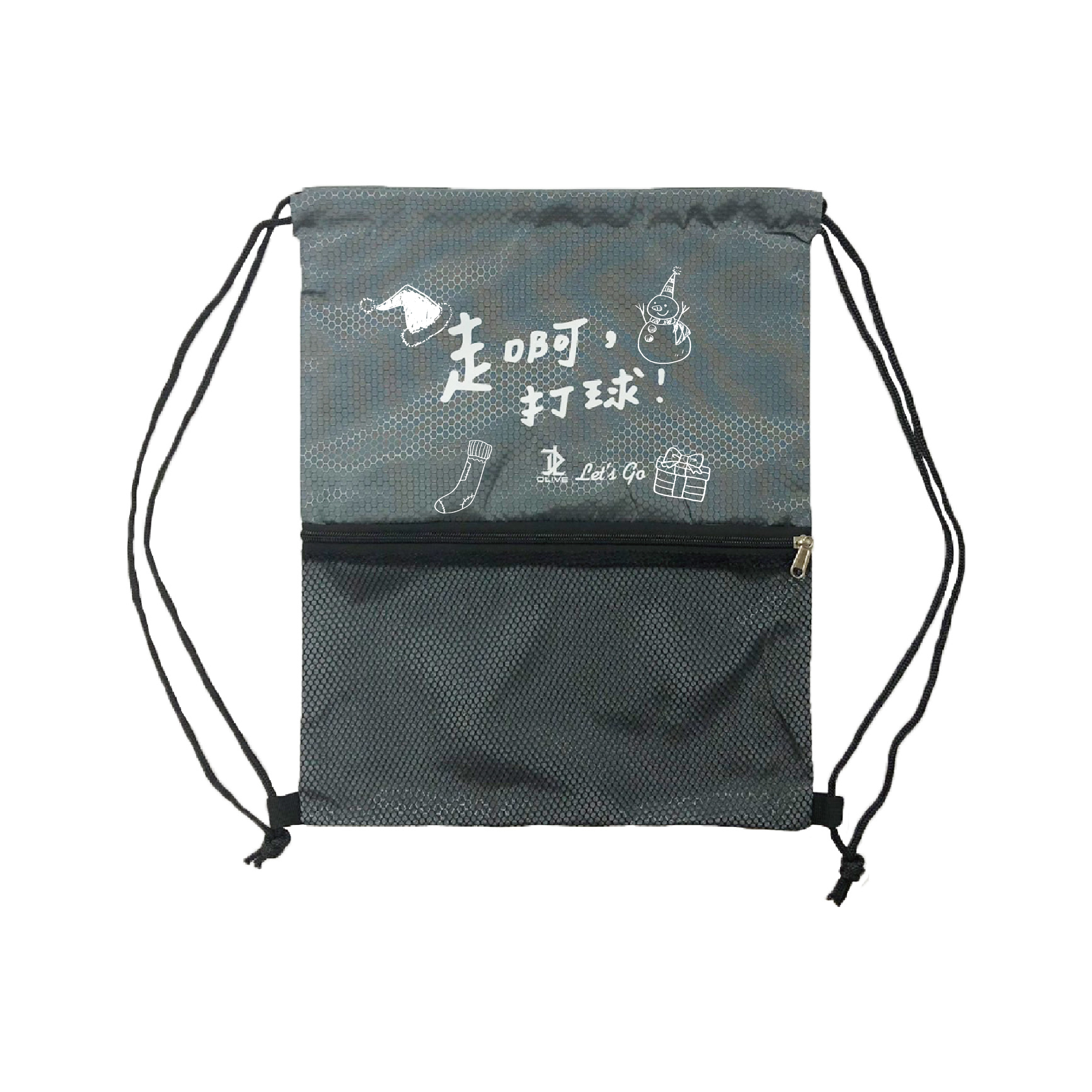 DLIVE 走啊，打球！防水束口袋-聖誕款 (共6色)