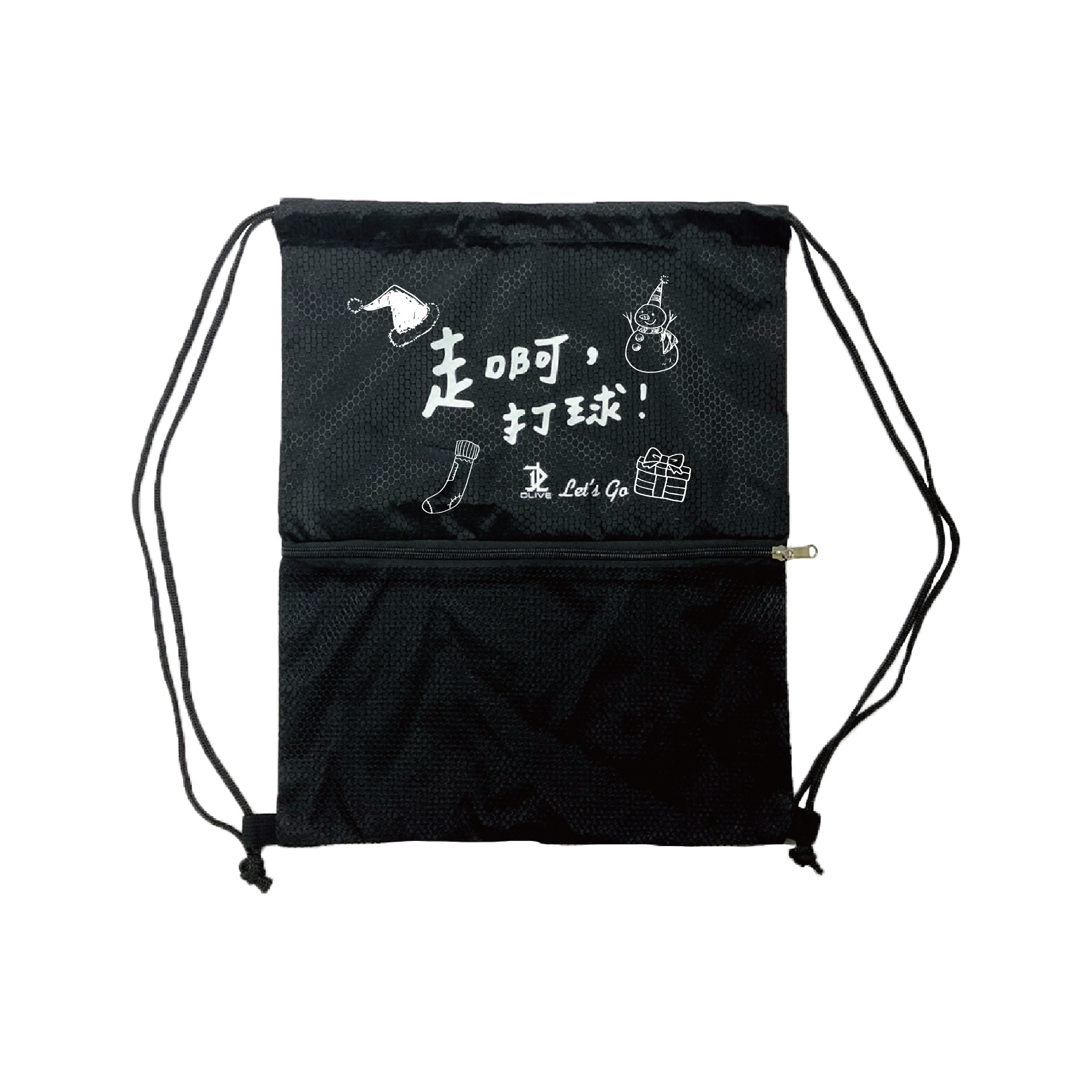 DLIVE 走啊，打球！防水束口袋-聖誕款 (共6色)