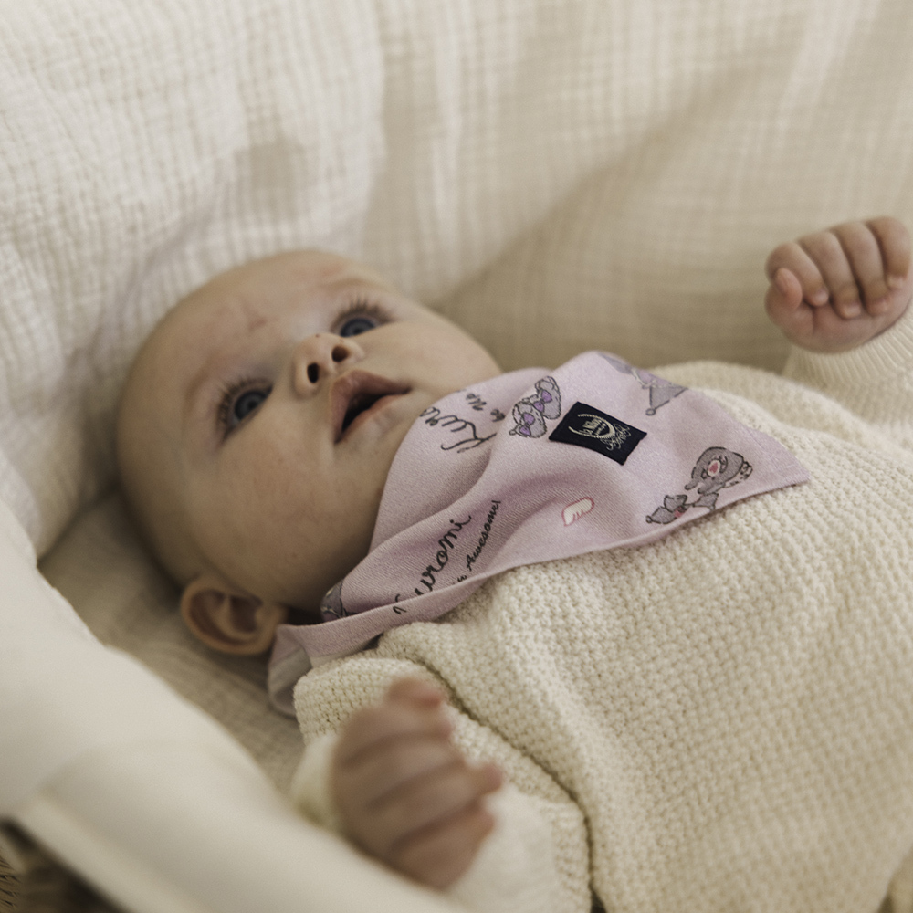 La Millou波蘭 竹纖涼感口水兜｜抗菌口水兜｜KUROMI酷洛米聯名款_睡睡篇