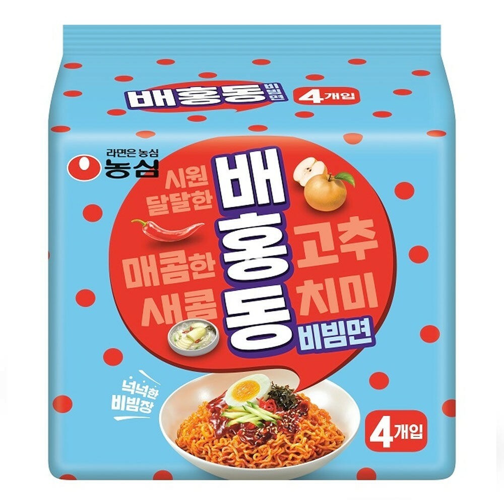 韓國 農心 배홍동 bae hong dong 甜辣 水梨 辣拌 冷麵