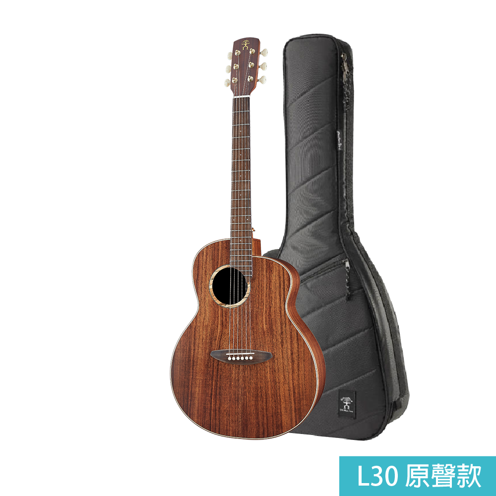 aNueNue aNueNue / 30原創系列 面單旅行木吉他/面單木吉他(台灣相思木)(原聲款/插電款)(M30/L30/M30E/L30E) 彩虹人官方認證 第 5 張圖片｜三峽吉他 / Bass