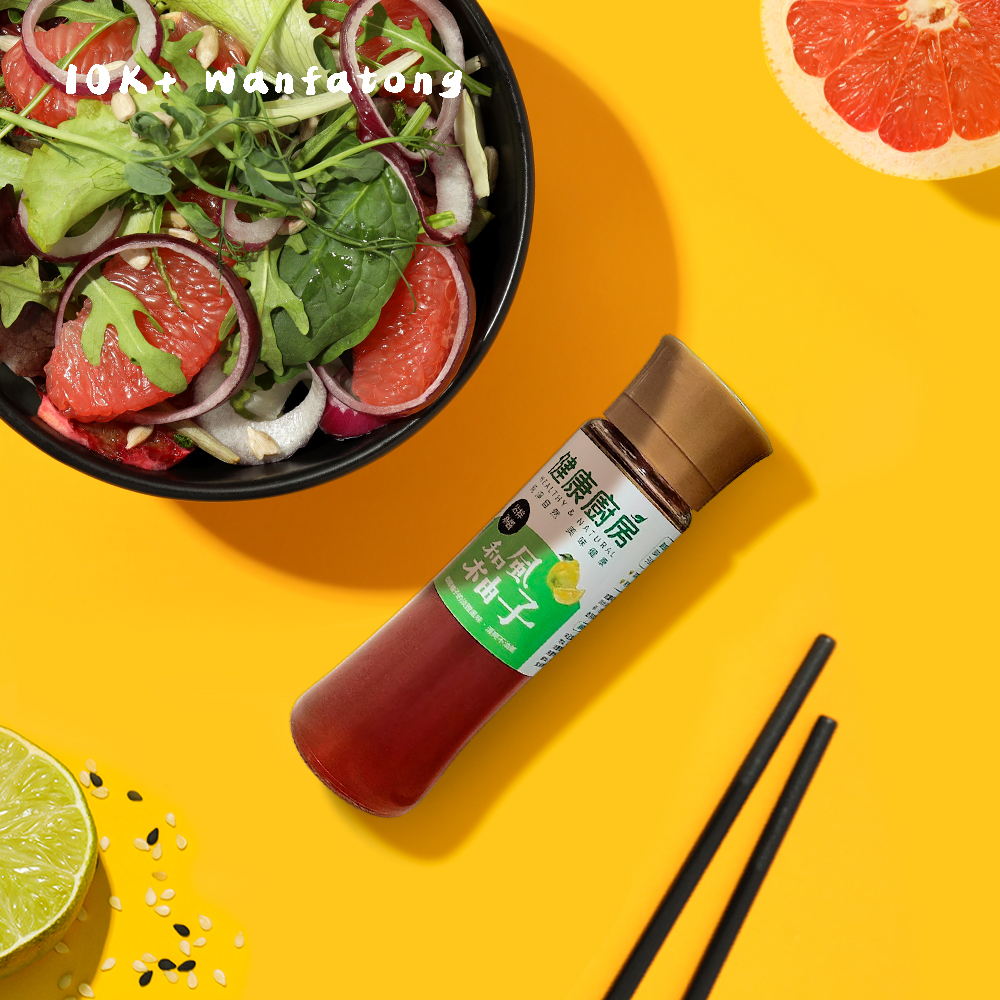 健康廚房和風柚子沾拌淋醬(200ML)