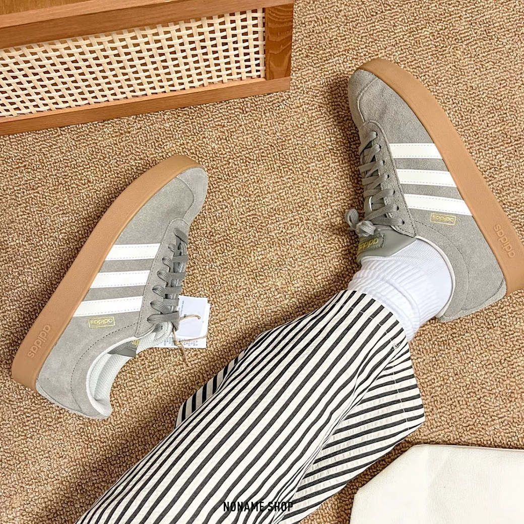 ADIDAS VL COURT 2.0 德訓鞋 麂皮 焦糖底 水泥灰 (男/女款)