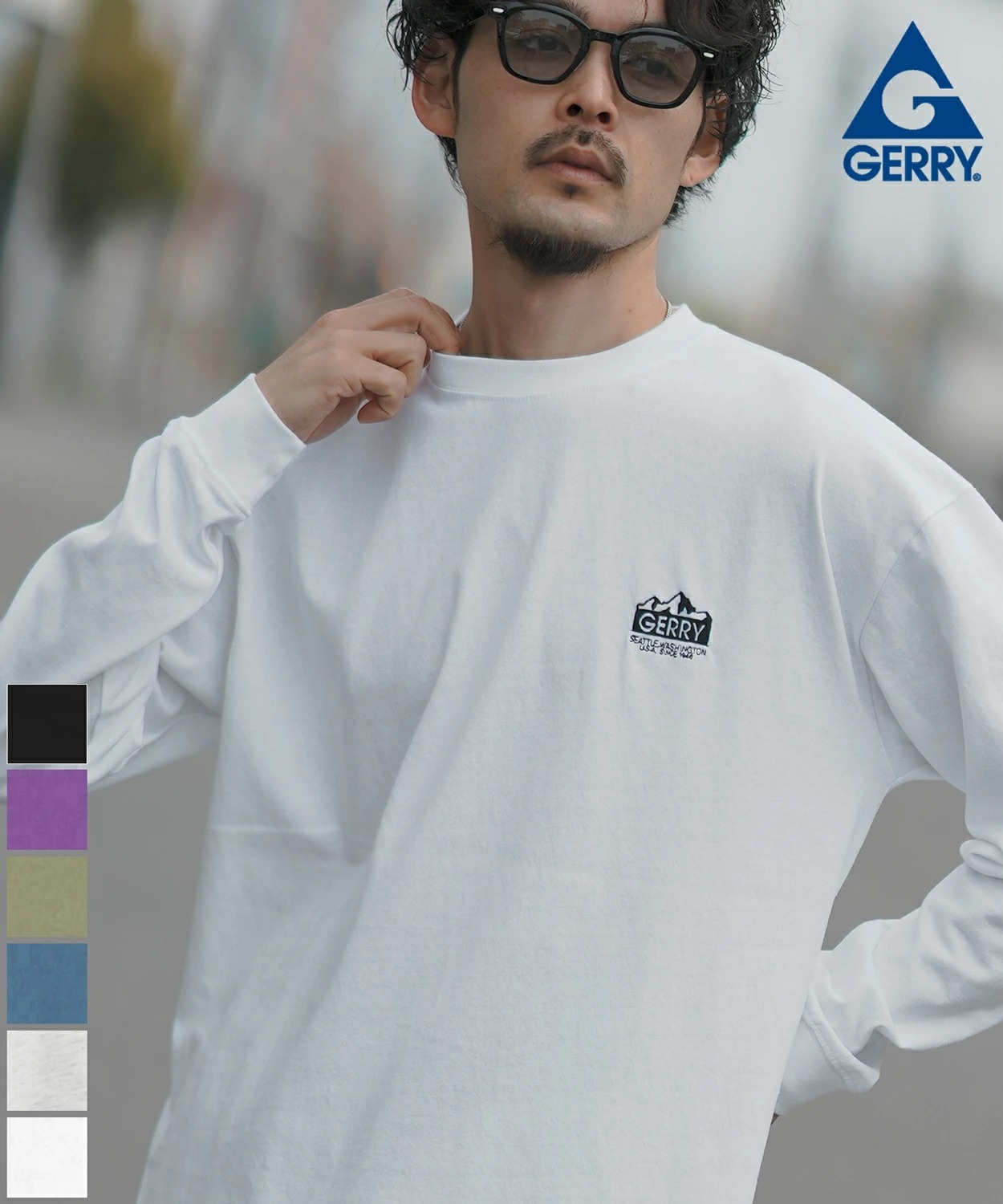 日本 Gerry L/S Logo T-Shirt