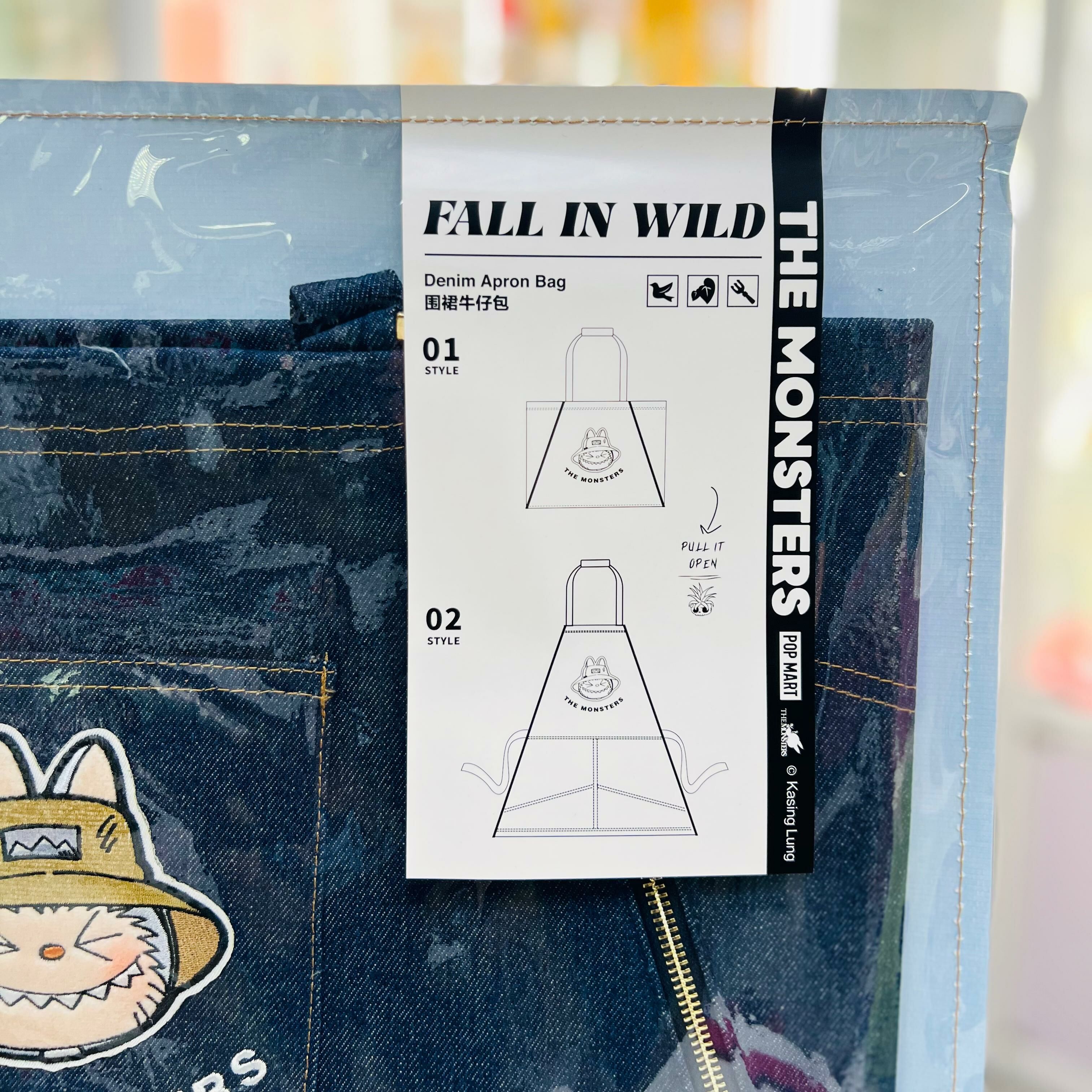 Labubu THE MONSTERS FALL IN WILD SERIES-Denim Apron Bag