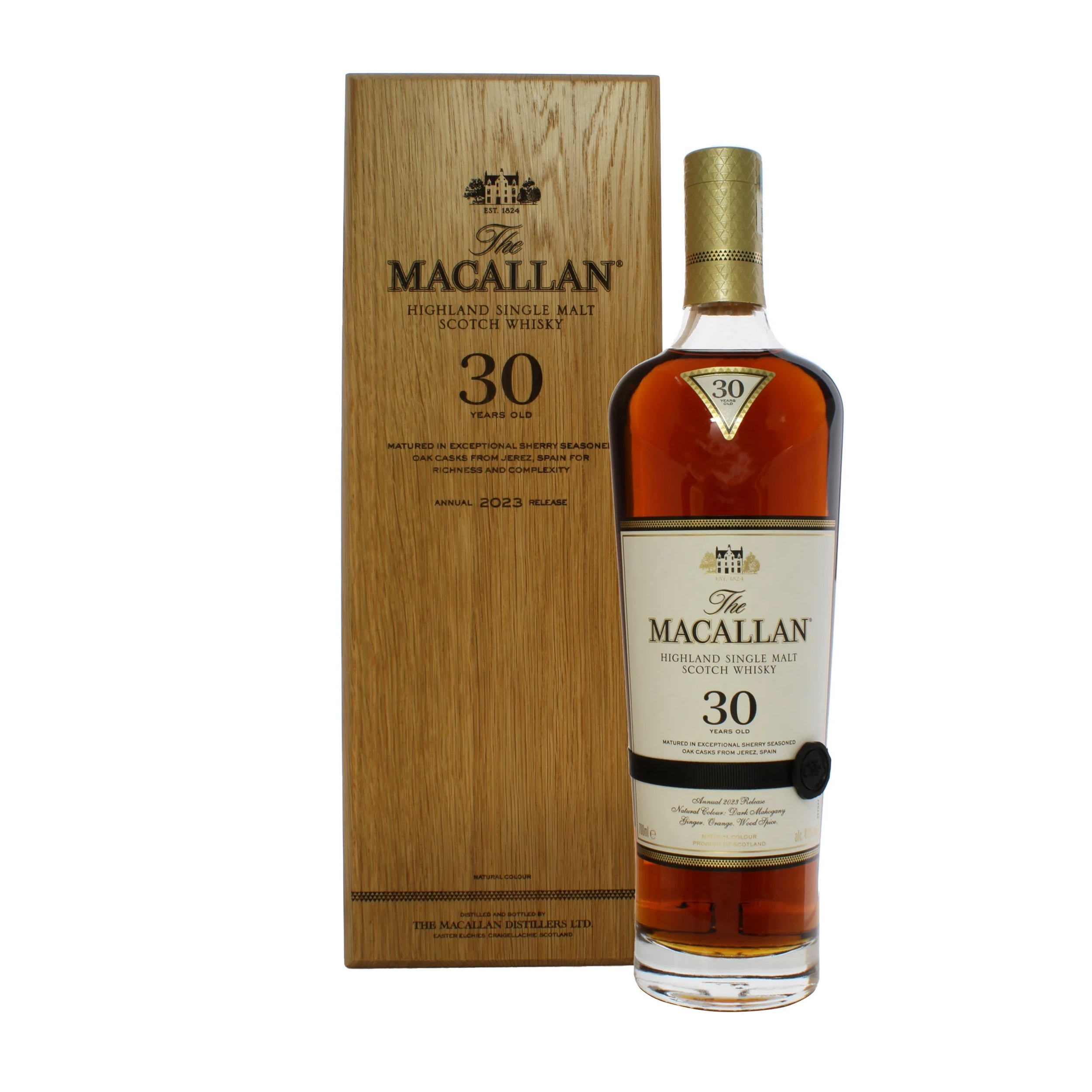 麥卡倫30年雪莉桶單一純麥威士忌 Macallan 30 Years Sherry Cask Single Malt Whisky