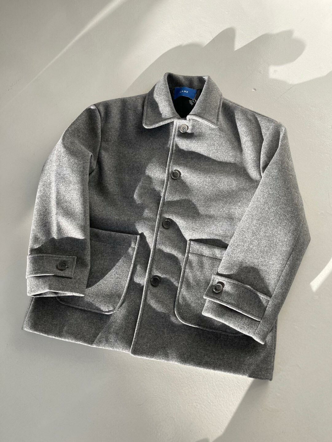 淨色反領開胸外套 LANE-058JK