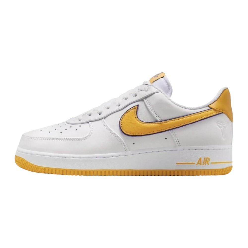 Kobe Bryant x Nike Air Force 1 Low Home 白 黃勾 低筒 聯名款 休閒鞋 男鞋 FZ1151-100