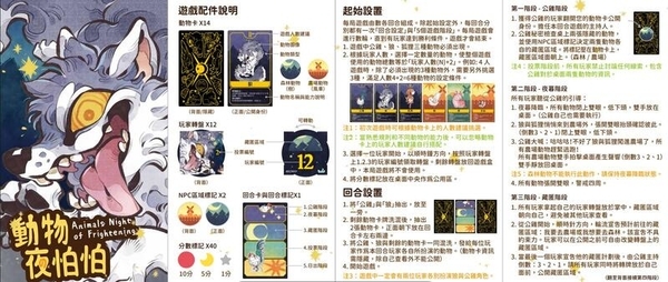 動物夜怕怕 Animals Night of Frightening 繁體中文版