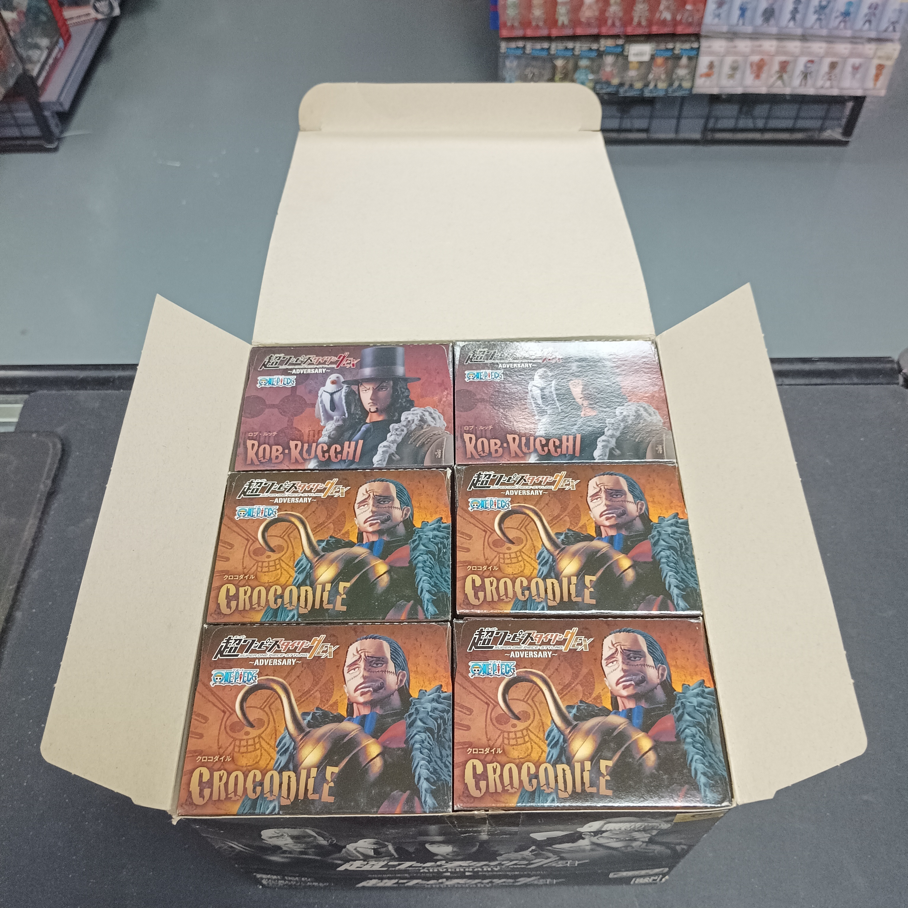 寄賣-其它-海賊王ADVERSARY人型精選集 沙鰐*4 羅布路奇*2
