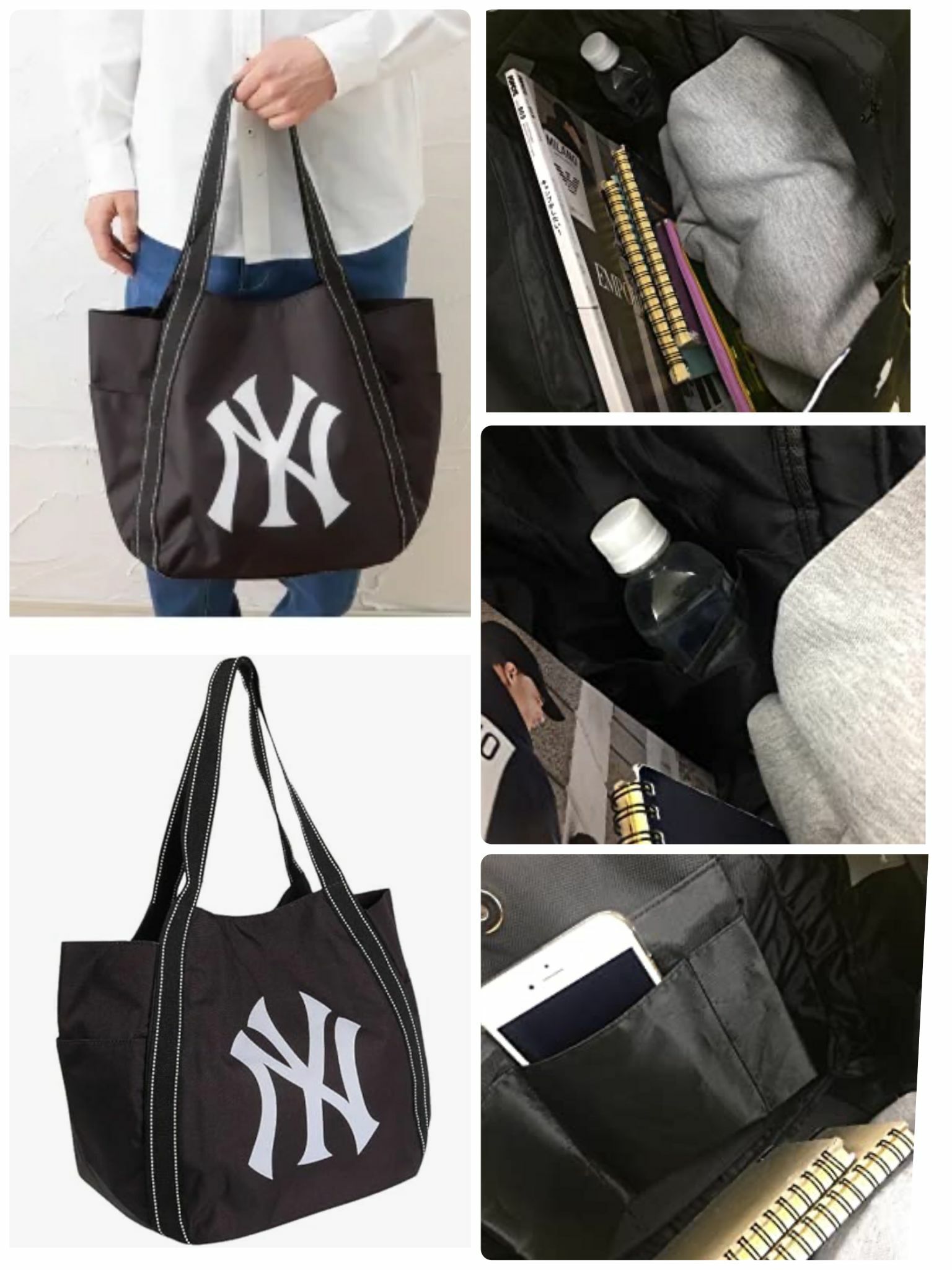 【預購】MLB TOTE  J1204900 日本限定 （ 黑色）