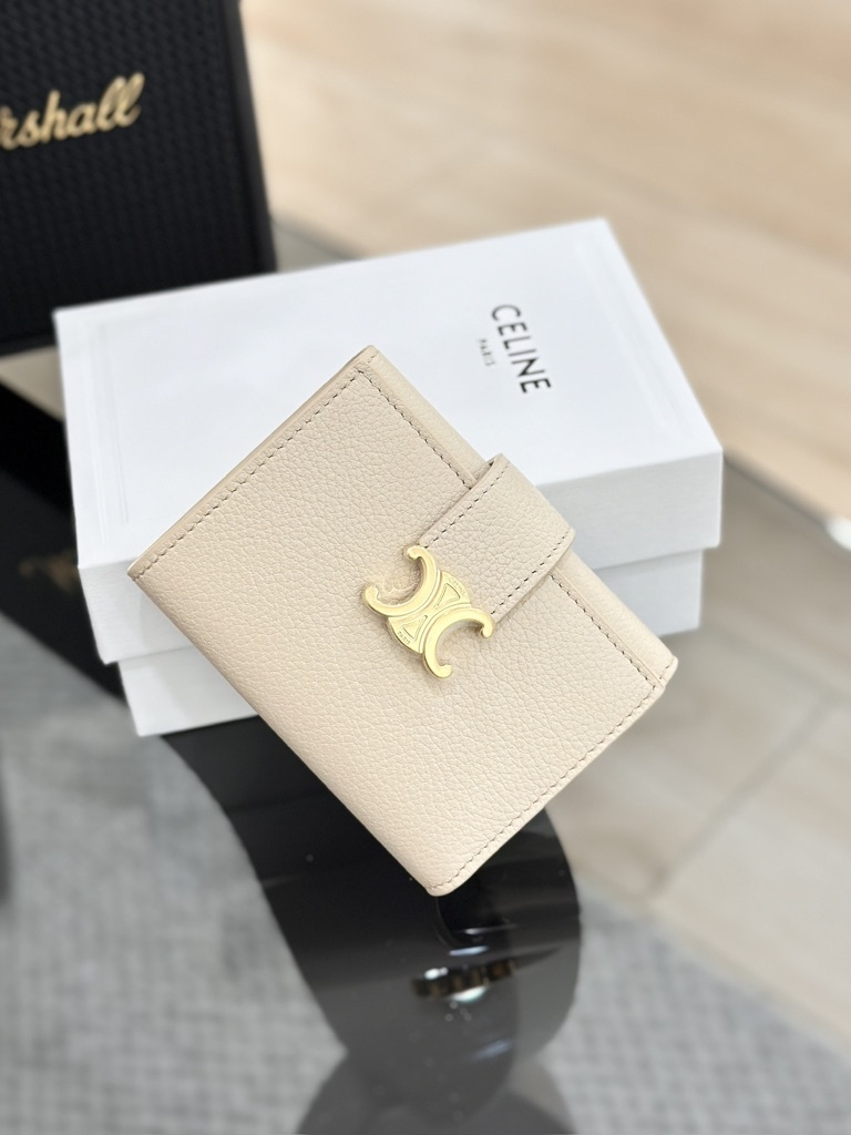 CELINE Fine Strap Wallet Nino - pale beige