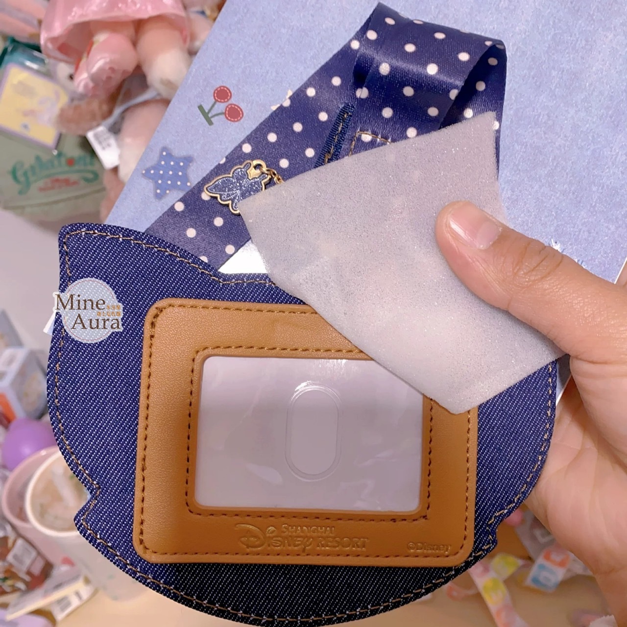 (限時特價) 2024 達菲 Duffy 與好友們 牛仔風系列 玲娜貝兒 Lina bell 新手徽章套組 拉鍊票卡夾 掛繩 -上海迪士尼樂園