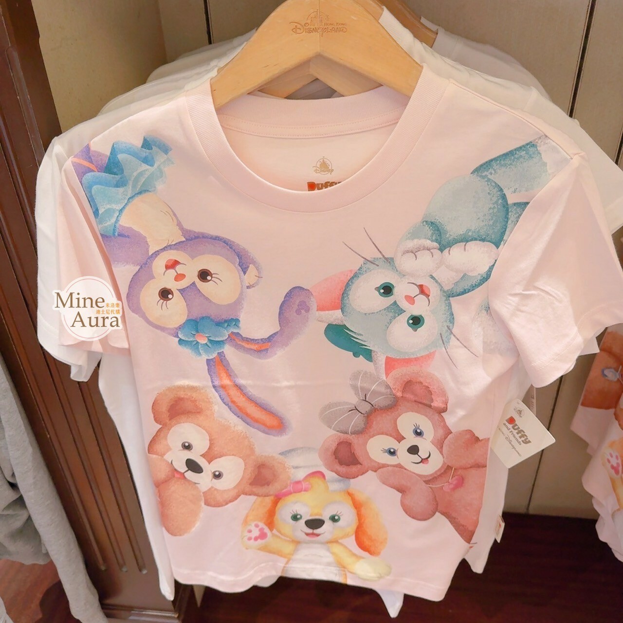 達菲 Duffy 與好友們 圖案 短T 上衣 -香港迪士尼樂園