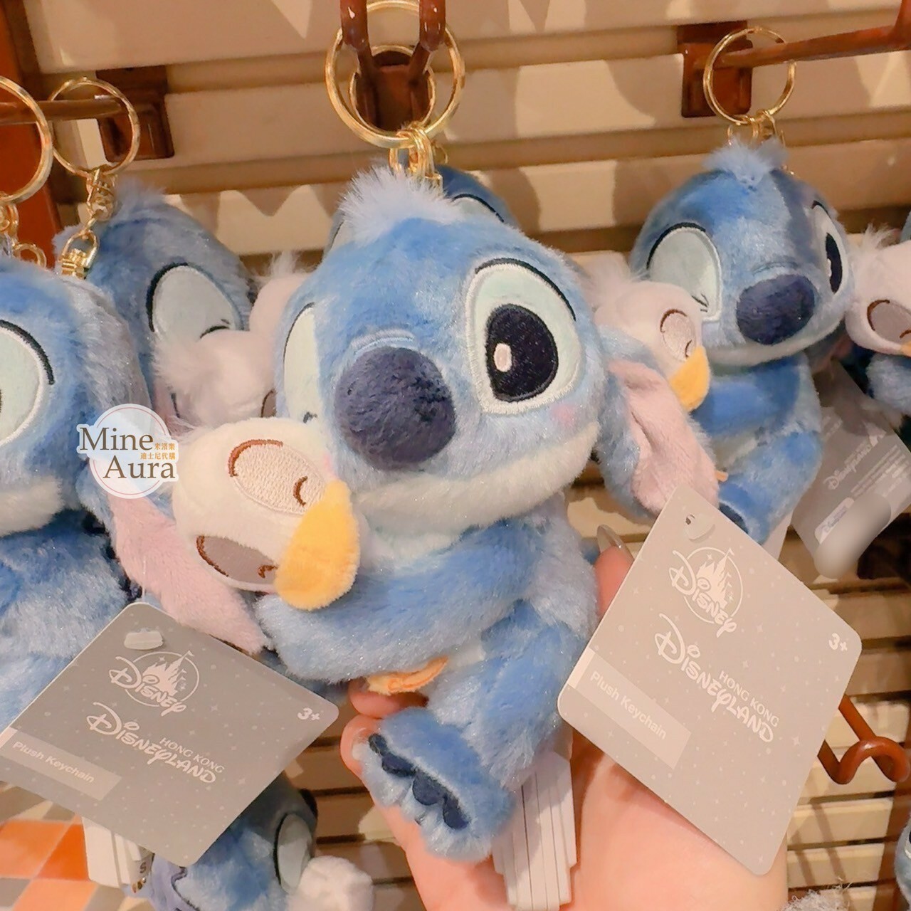 史迪奇 Stitch 海灘日落系列 抱抱小鴨子 造型 鑰匙圈 吊飾 星際寶貝 Lilo & Stitch -香港迪士尼樂園