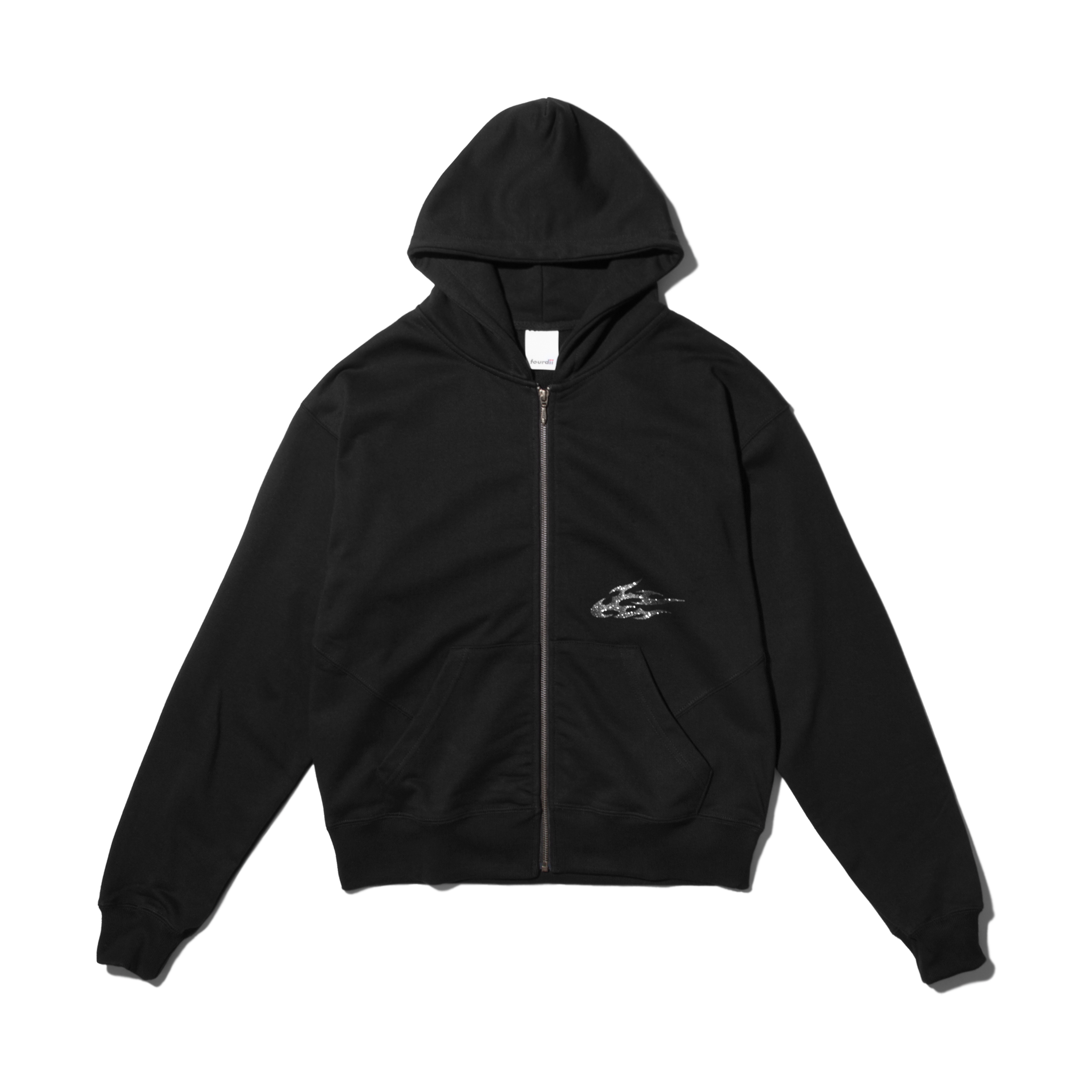 4dimension X The Internatiiional / Vector Zip Hoodie -Black (INTL-Z)