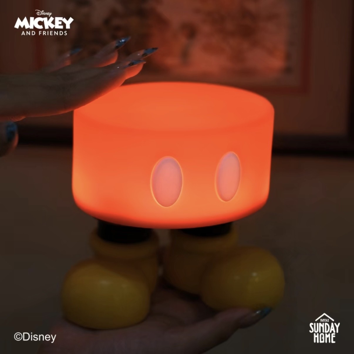SUNDAY HOME x DISNEY 迪士尼正版 米奇系列 米奇小矮凳 拍拍燈