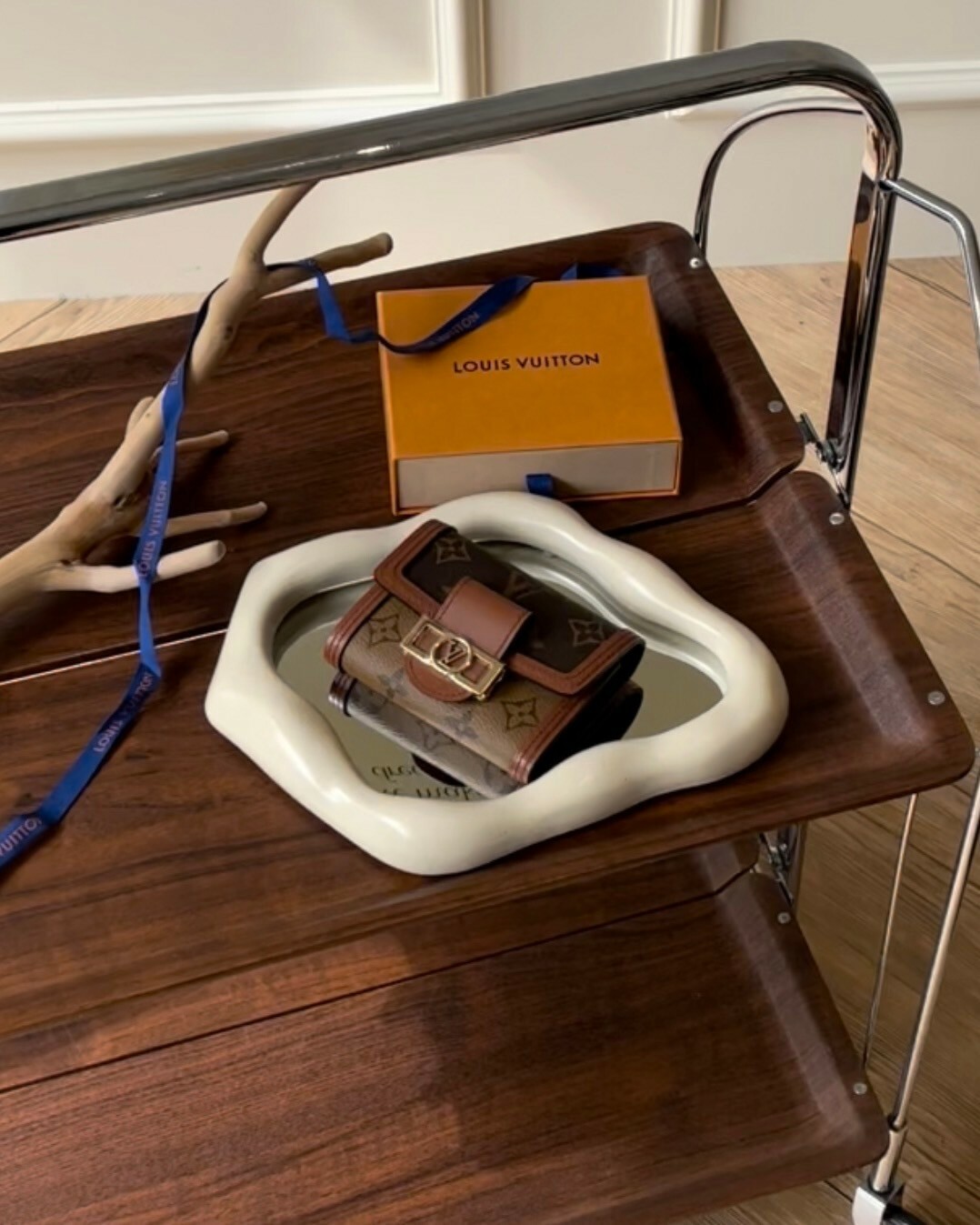 LV｜DAUPHINE 達芙妮三折短夾 棕色