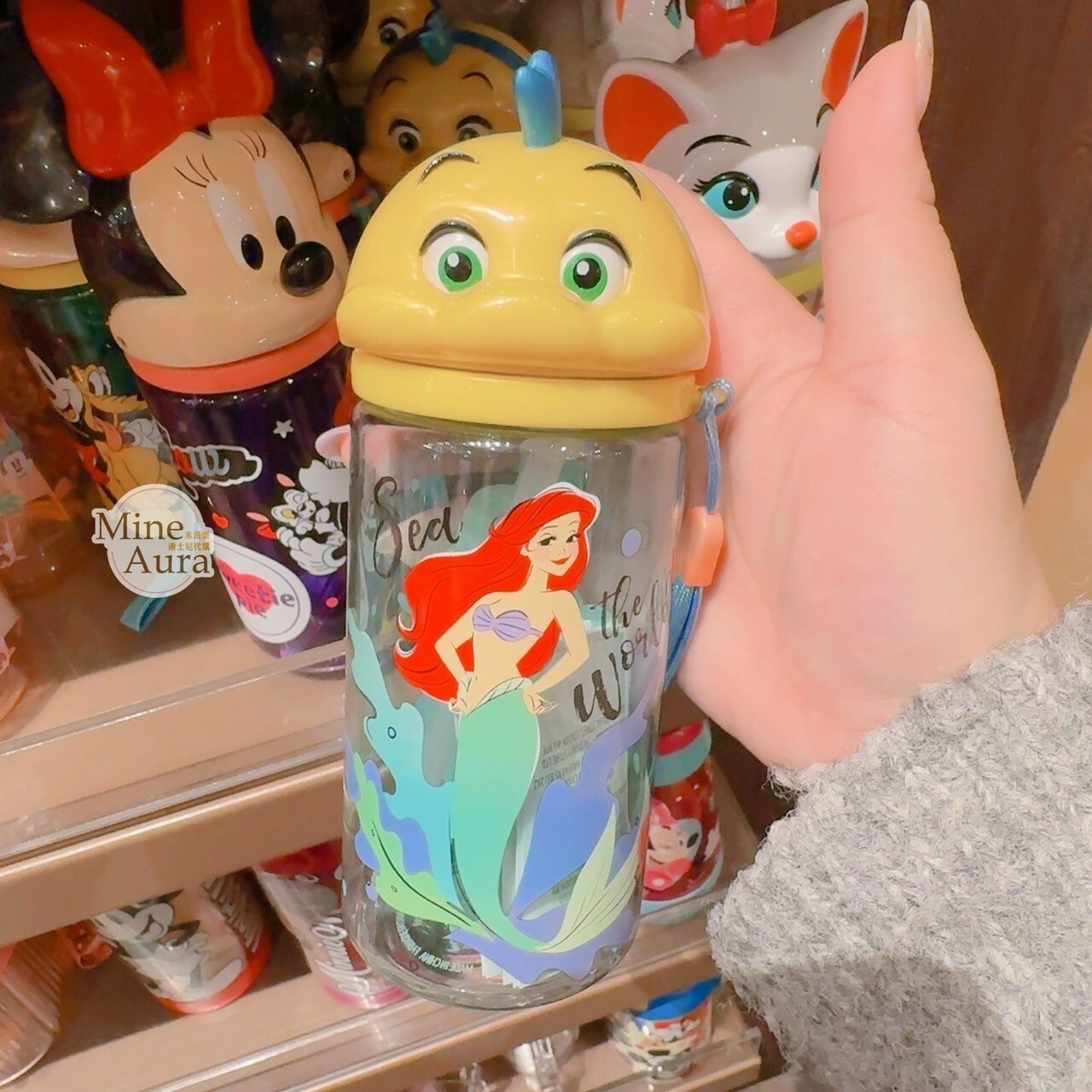 小比目魚 Floud 立體大頭造型 水壺 小美人魚 The Little Mermaid -香港迪士尼樂園