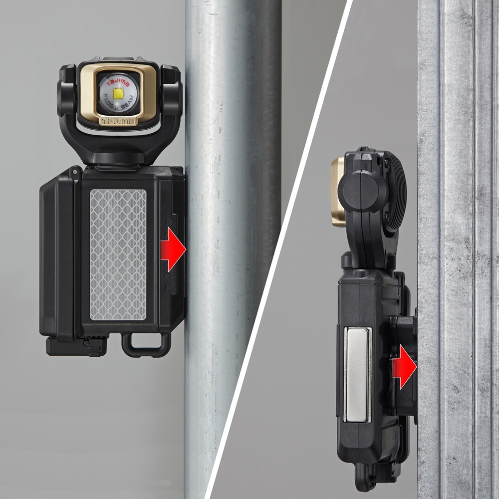 田島 TAJIMA｜日本 胸掛 快扣式 LED工作燈 雙能源 500流明 集中式燈源 LE-SF501D-SP 非頭燈