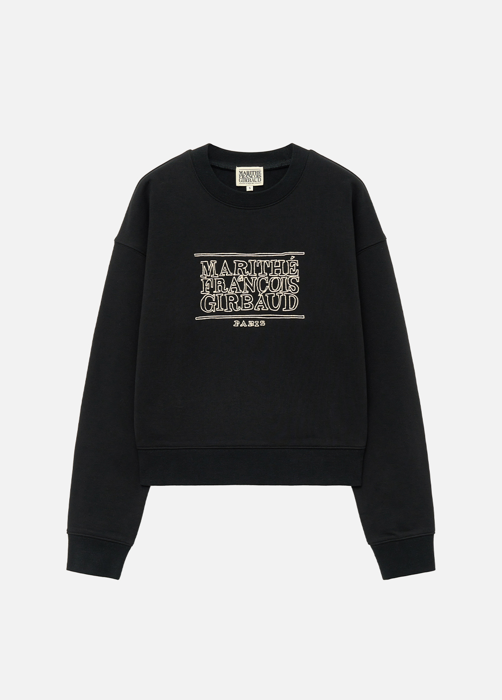 <韓國代購> MARITHE FRANCOIS GIRBAUD W DOODLE CLASSIC LOGO CROP SWEATSHIRT