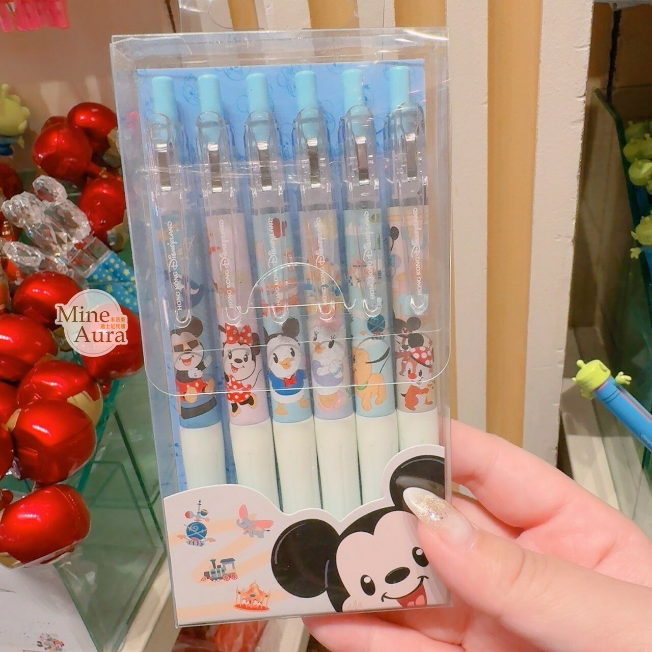 Happy Days 系列 米奇 Mickey 與好友們 圖案 圓珠筆 5入組 -香港迪士尼樂園